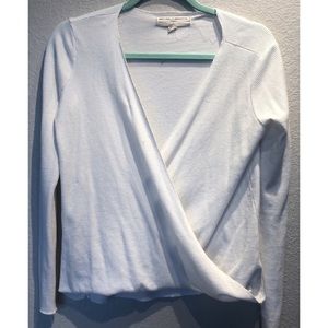 Cross front white shirt